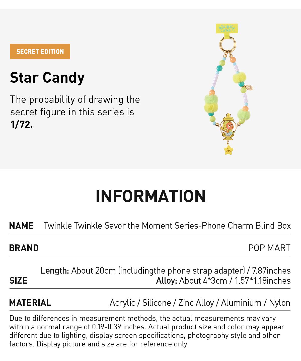 POP MART Twinkle Twinkle Savor the Moment Series-Phone Charm Blind Box