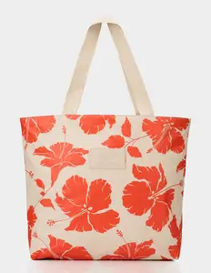 ALOHA COLLECTION  Womens Salina Day Tripper Tote Bag, Red Haute & Sandstone