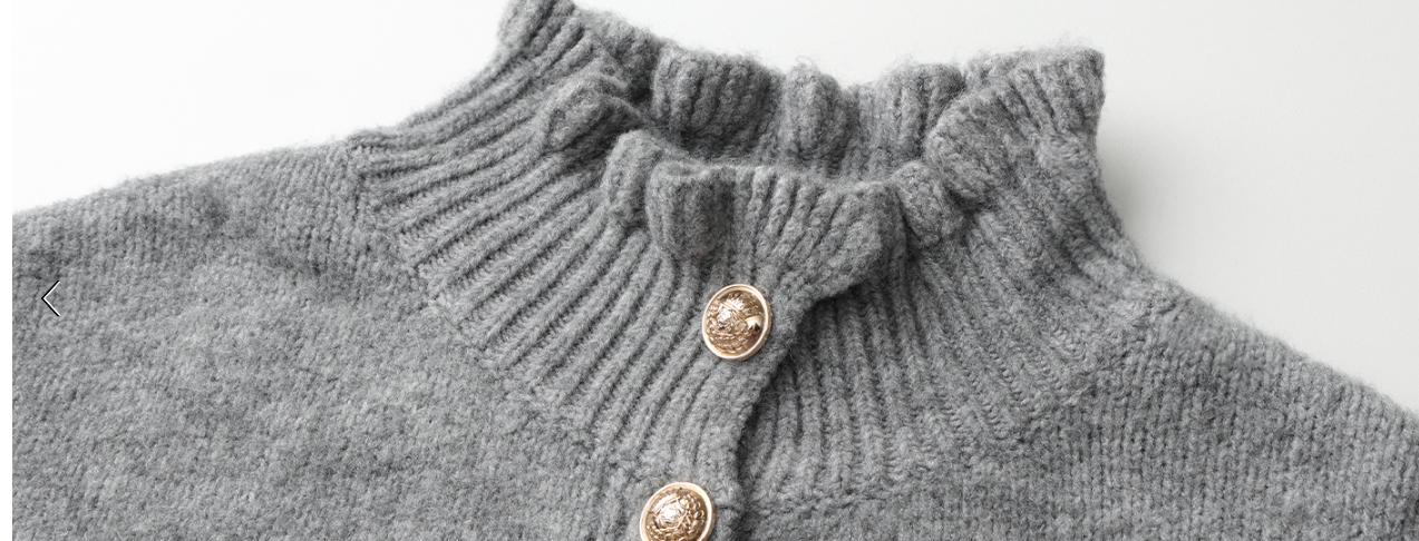 MEROKEETY Women's Fall 2025 Chunky Cardigan Sweaters Trendy Ruffle Button Down Long Sleeve Casual Knit Coat Winter Clothes