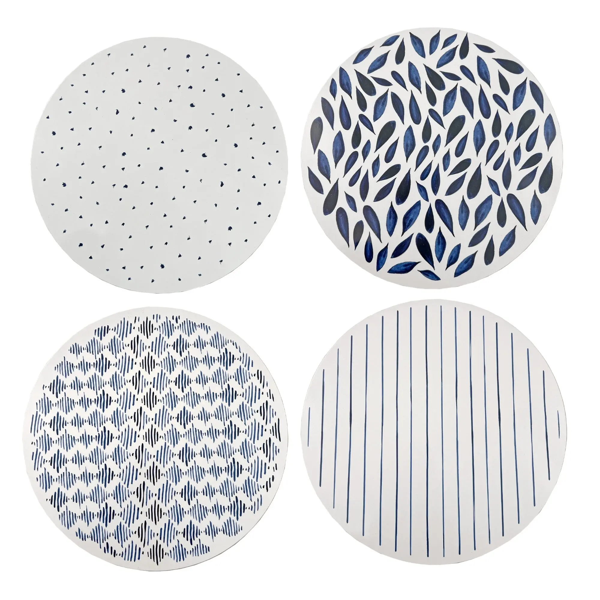 Lenox Blue Bay Round Cork Placemats, Set of 4
