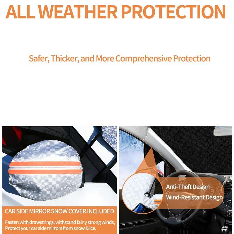 Windshield Cover Snow Ice Frost Dust Water Resistent