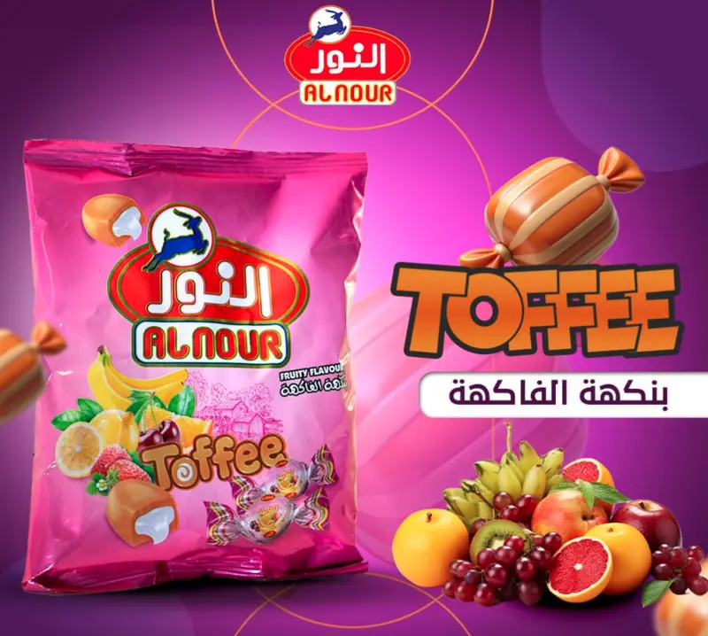 AL Nour Toffee Fruit Flavor - 12 Pack