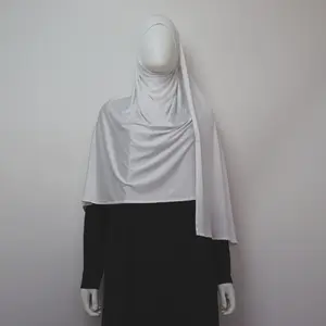 Premium Maxi Jersey Hijab - White