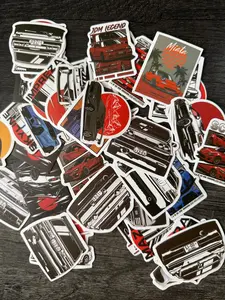 5pk random car slap stickers