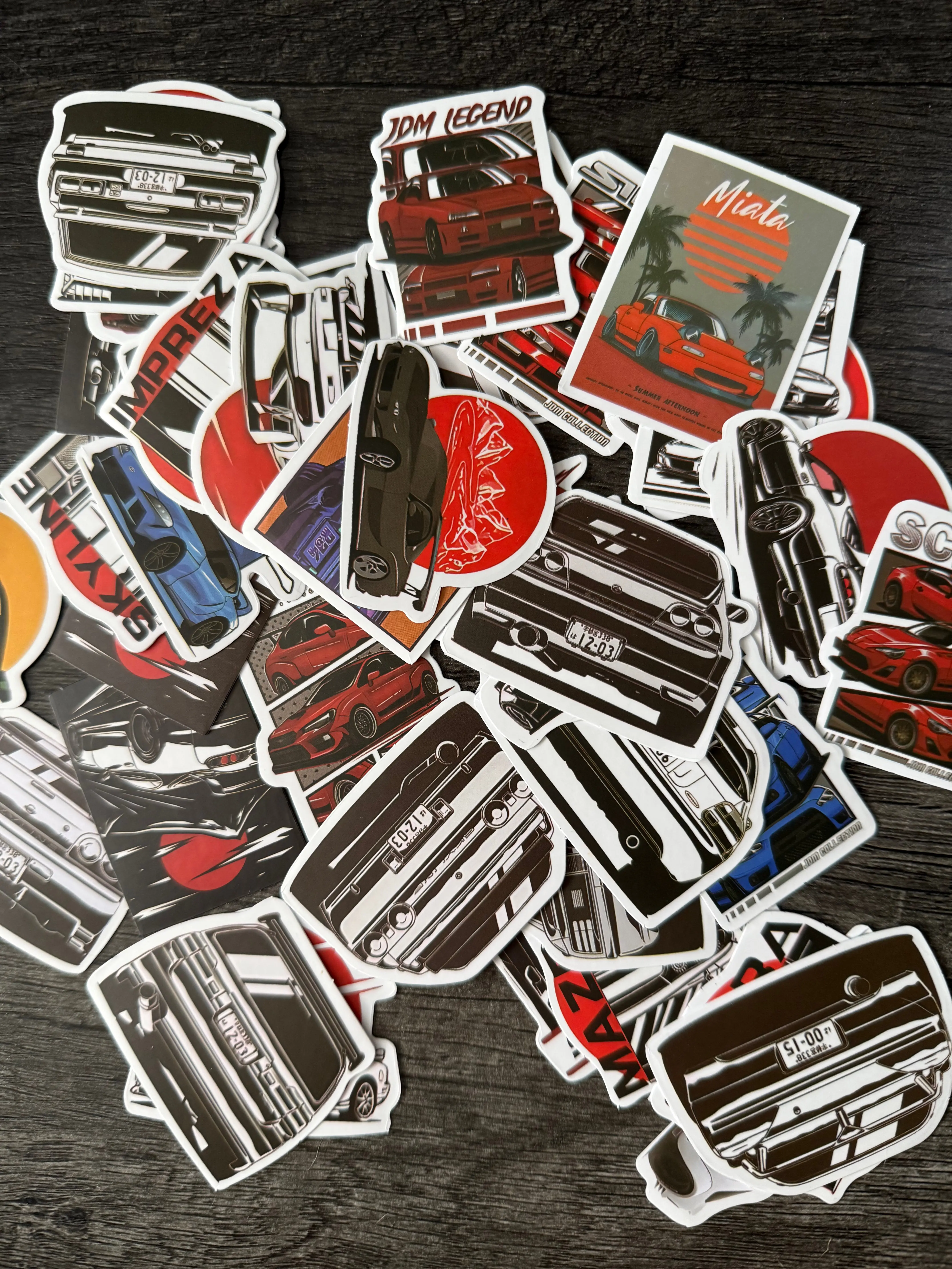5pk random car slap stickers