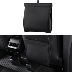 Universal Foldable Hanging Car Trash Can – Leak-Proof Waterproof Backseat Garbage Bag, Space-Saving Car Interior Storage Organizer for SUV Sedan