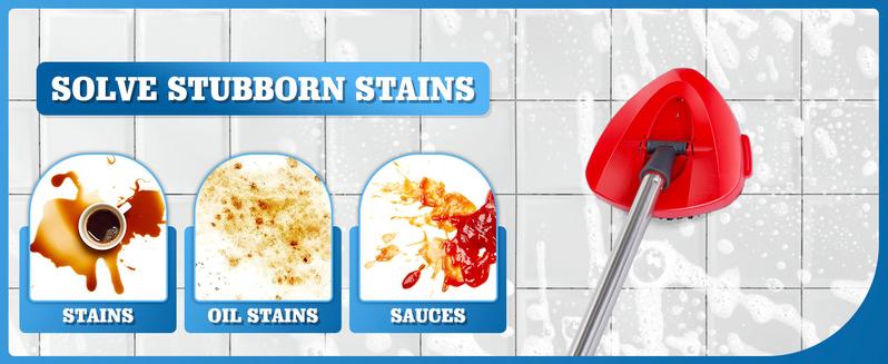 Spin Mop Head Replacement & Shower Floor Scrubber for O Cedar 1-Tank System Microfiber Mop Heads Easy Cleaning Floor Head Mop Set with 4 Refills 30-58in Handle for Wood Tile Laminate Marble Spin Mop Head Replacement & Shower Floor Scrubber for O Cedar 1-Tank System Microfiber Mop Heads Easy Cleaning Floor Head Mop Set with 4 Refills 30-58in Handle for Wood Tile Laminate Marble