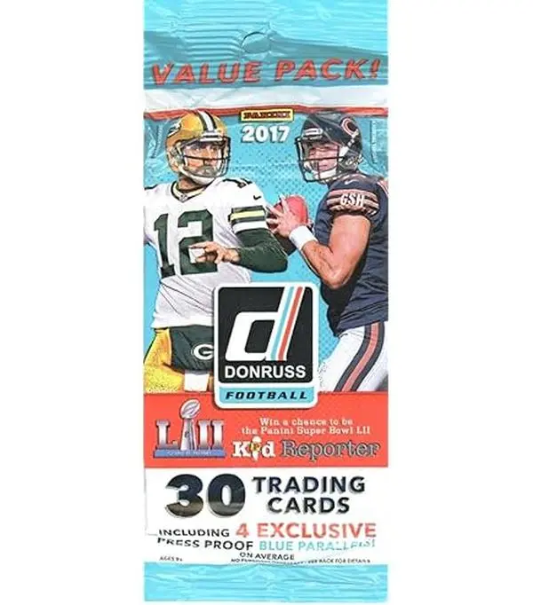 2017 Panini Donruss Football Fat Pack - Rated Rookies - Patrick Mahomes Christian McCaffrey Rookie Year