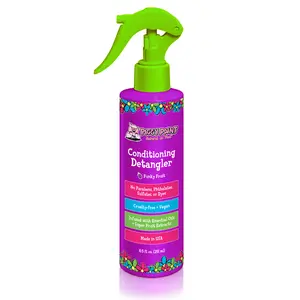 Piggy Paint Funky Fruit Conditioning Detangler 8.5 fl oz Cruelty-Free Vegan Infused with Essential Oils & Super Fruit Extracts for All Hair Types