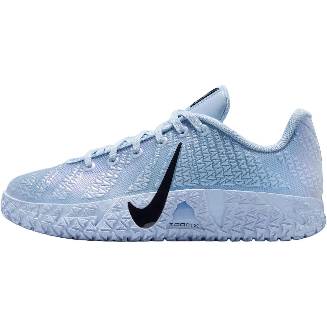 Nike Ja 3 GS Kids' Sport Shoes, 'Warning Label' Art Design, Street Style, All-Seasons Court Footwear with Laces