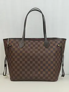 Pre-owned Damier Ebene coated canvas Shoulder Bags Louis Vuitton Neverfull Damier Ebene Shoulder Bags