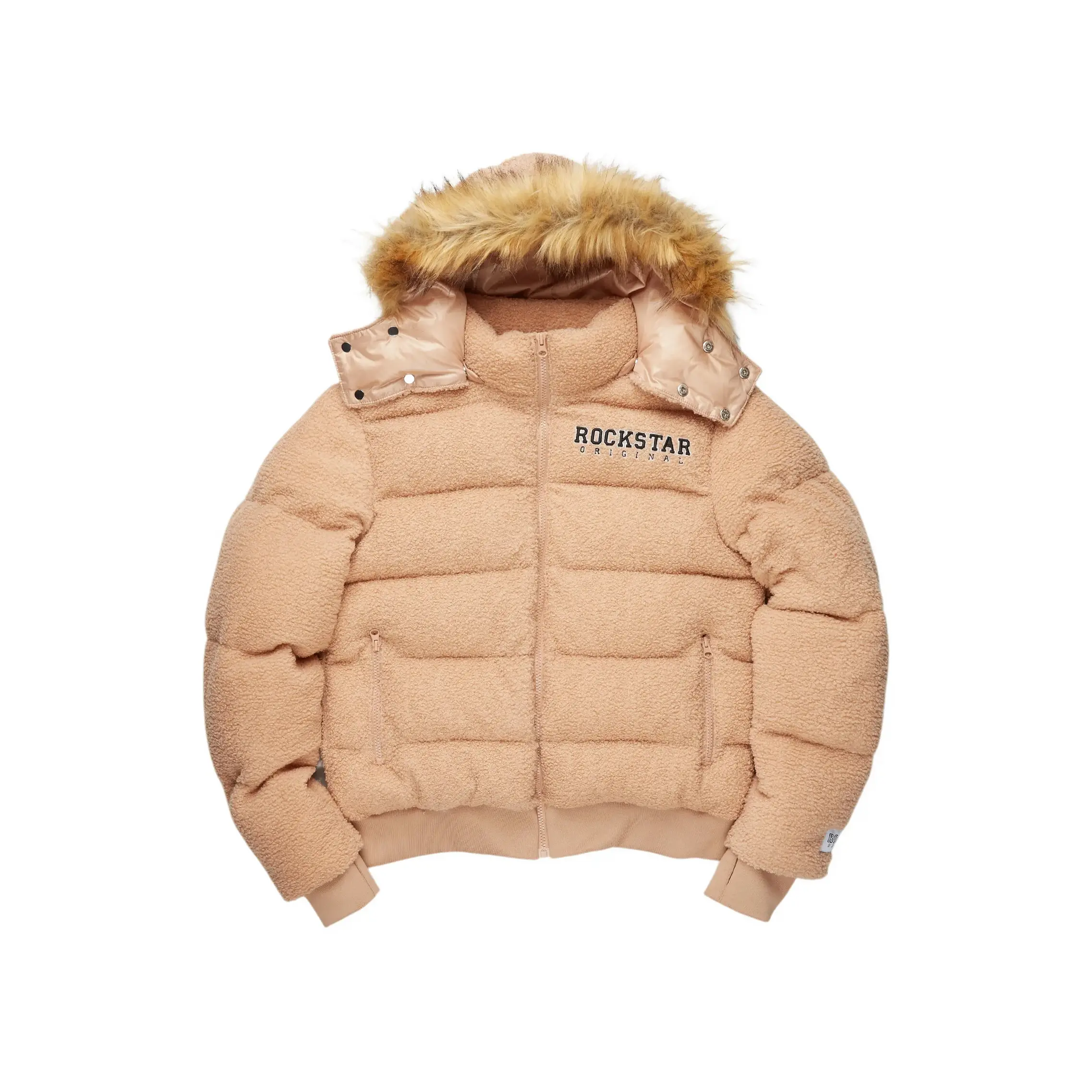 Kesia 2.0 Tan Sherpa Puffer Jacket