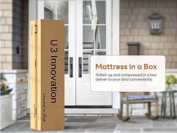 Hybrid Mattress In a Box, Individually Pocketed Innerspring, Fiberglass-Free Mattress, Medium Firm CertiPUR-US Certified, Ergonomic Modern Mattress
