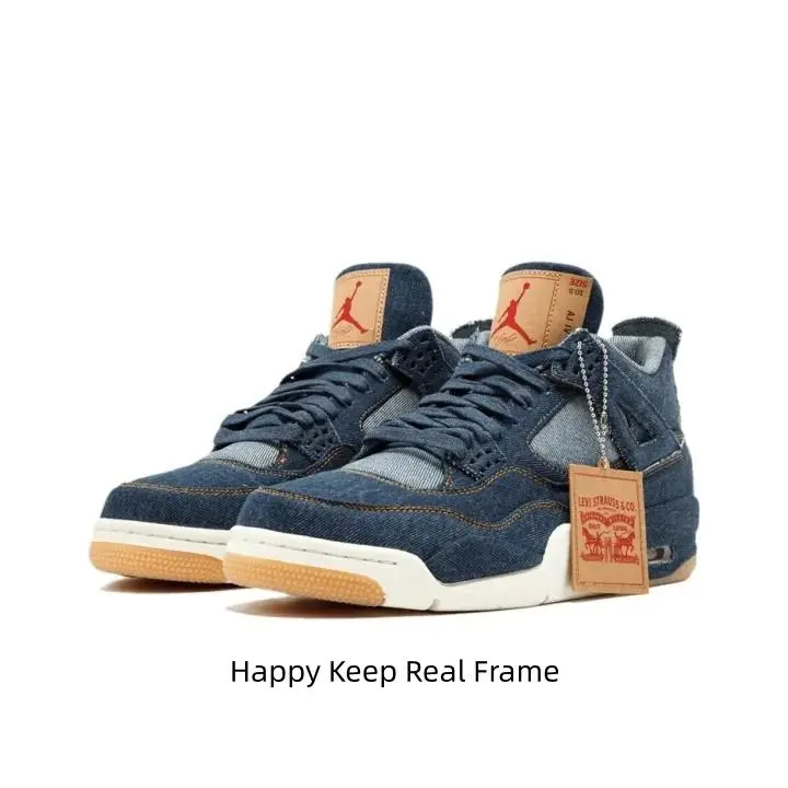 Classic full dark denim mid-top street kicks made of washed denim fabric, minimalist mixed-tone design, ideal vintage aesthetic footwear for denim matching outfits