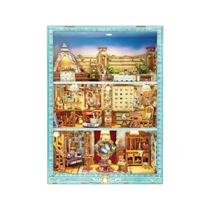 TONECHEER 3D Wooden Puzzle DIY Story Frame Kit (Travel Collector)