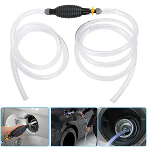 Portable Hand Oil Transfer Pump Hose - 9.8FT Siphon Pump Hose for Liquid,Multifunction fuelsiphon for Water Fish Tank handheld,Pump Set with Tubing
