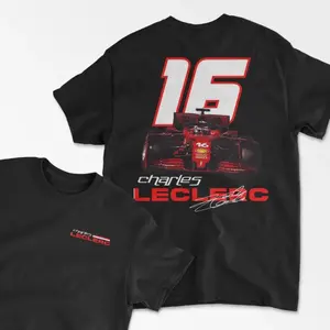 Leclerc Inspired T-Shirt, Formula Shirt, Racing Driver Shirt, Motorsports Gift, Leclerc Merch, Racing Team Shirt, Unisex Cotton Tee Tshirt