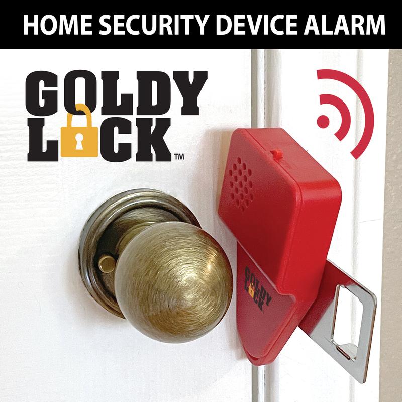 Goldy Lock 2in1 Portable Door Lock & Alarm for Home Travel Security
