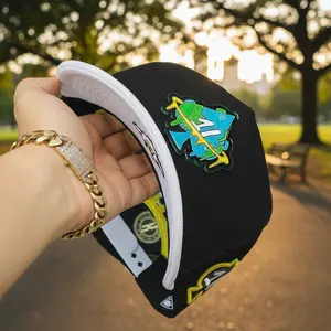 Poker Hat with Card Design Luxury, Gorra Poker 100% Cotton