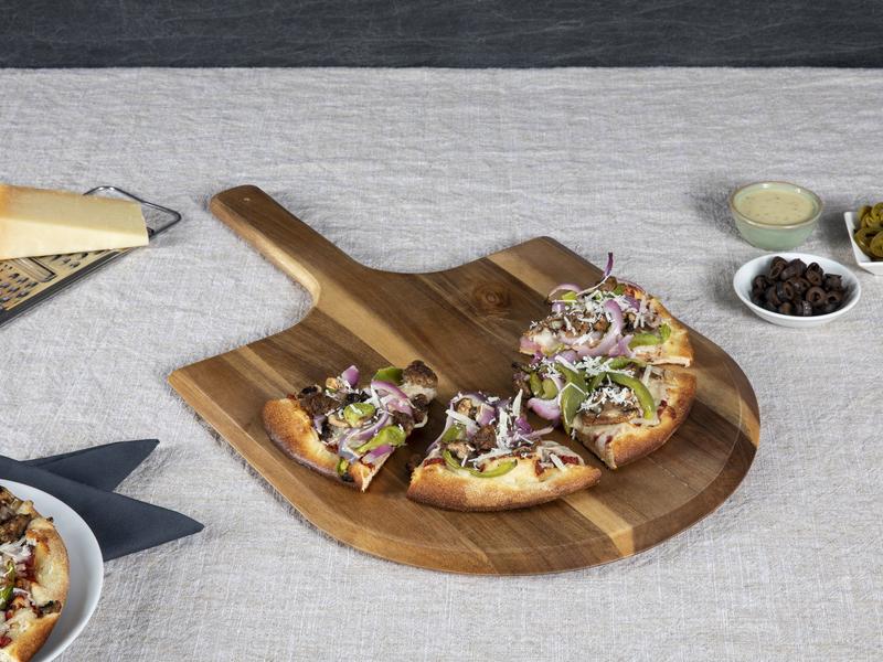 Acacia Pizza Peel Serving Paddle, (Acacia Wood)