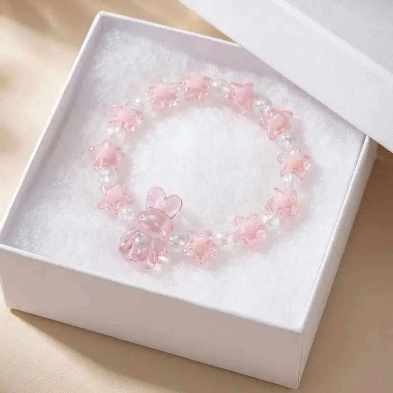 Fashion Accessory Costume Jewelry Accessories Bracelet Stretchy Plastic Beaded Fun Girls Tweens Holiday Birthday Special Occassions