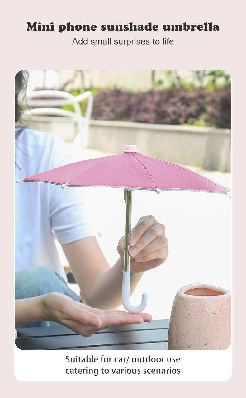 NiqueAura Protection Phone Umbrella for Sun Universal Adjustable Piggy Suction Cup Phone Stand with Sun Shade Cover NiqueAura Protection Phone Umbrella for Sun Universal Adjustable Piggy Suction Cup Phone Stand with Sun Shade Cover