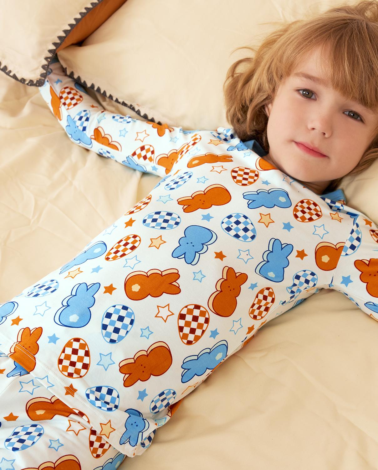 babee Reshinee Moisture-wicking Bamboo Pajama sets for Toddler Boys Girls,Temp-Sensing Babys Kids 2pcs Pjs,Long-Sleeve Snug Fit Sleepwear 12M-8Y Sets,Valentine's Day gift