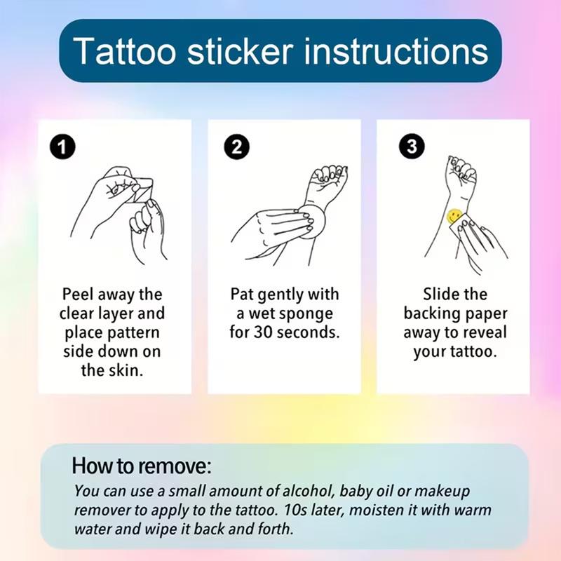 Buy One Get Three Free Herbal Tattoo Stickers - 10-Second Application, Waterproof & 7+ Days Long-Lasting Skin-Safe Temporary Tattoos