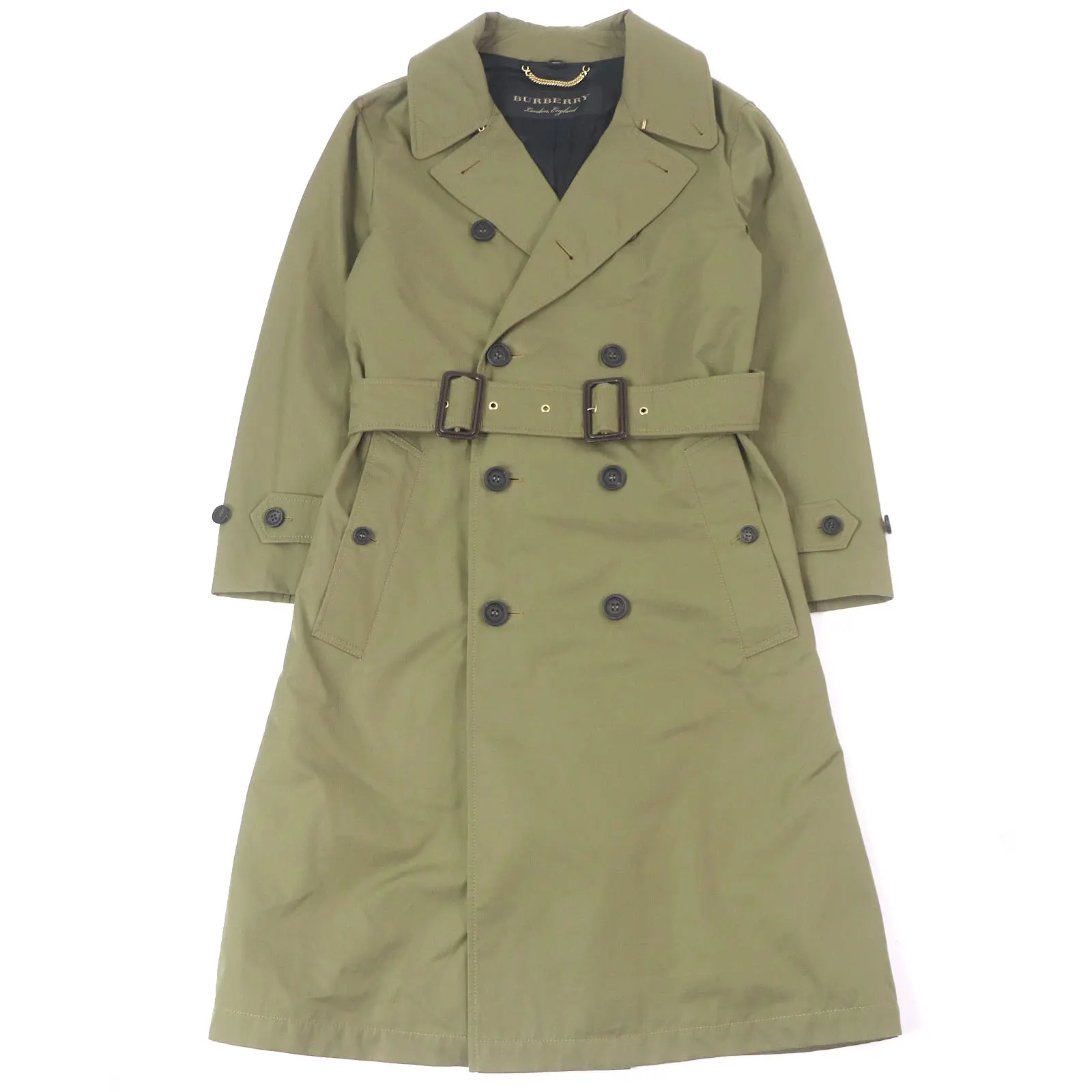 Pre-owned BURBERRY Cotton Small Leather Goods Logo Trench Coat Trench Coat