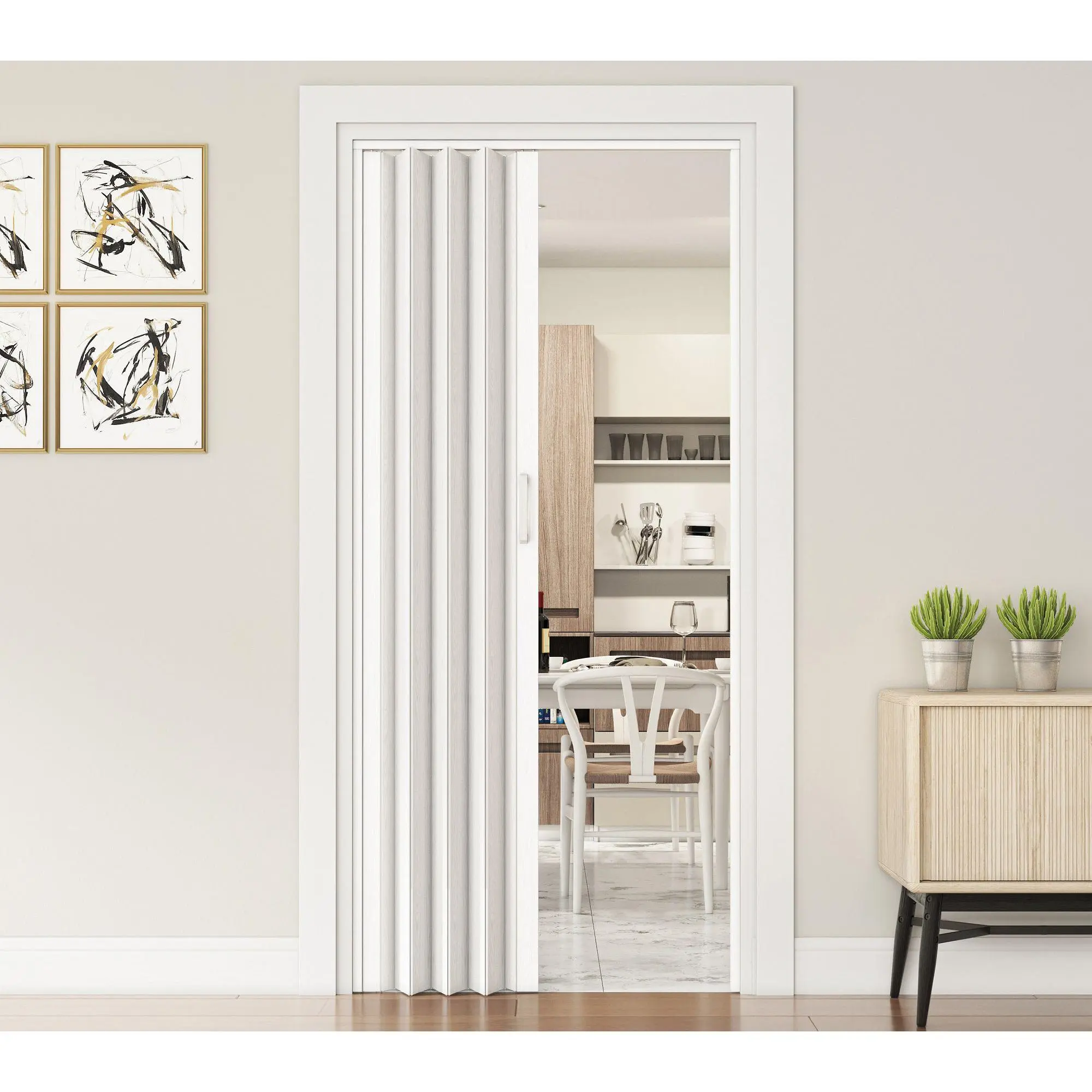 Techni Home Loft Series 48"W Double Walled Accordion Door