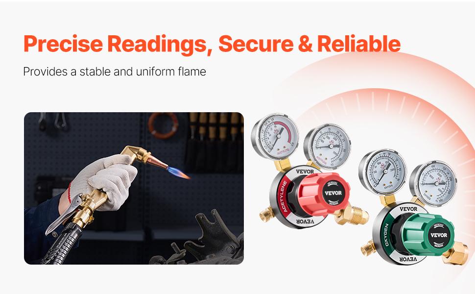 Oxygen Acetylene Torch Kit 12PCS Gas Welding Cutting Torch Kit 177'' Hose