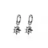 Spiked Ball Dangling Huggie Hoop Earrings - Pair - 316L Stainless Steel