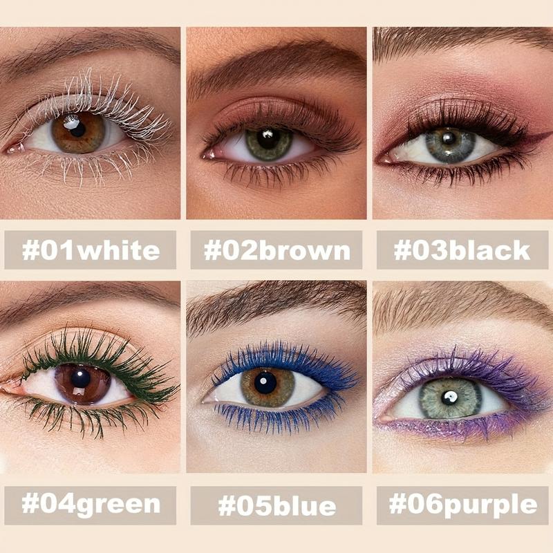 YTRUNS Color Mascara Purple Tone Thickening Lengthening Long-lasting Effect Waterproof for All Skin Types Christmas Party Stage Makeup - Lash