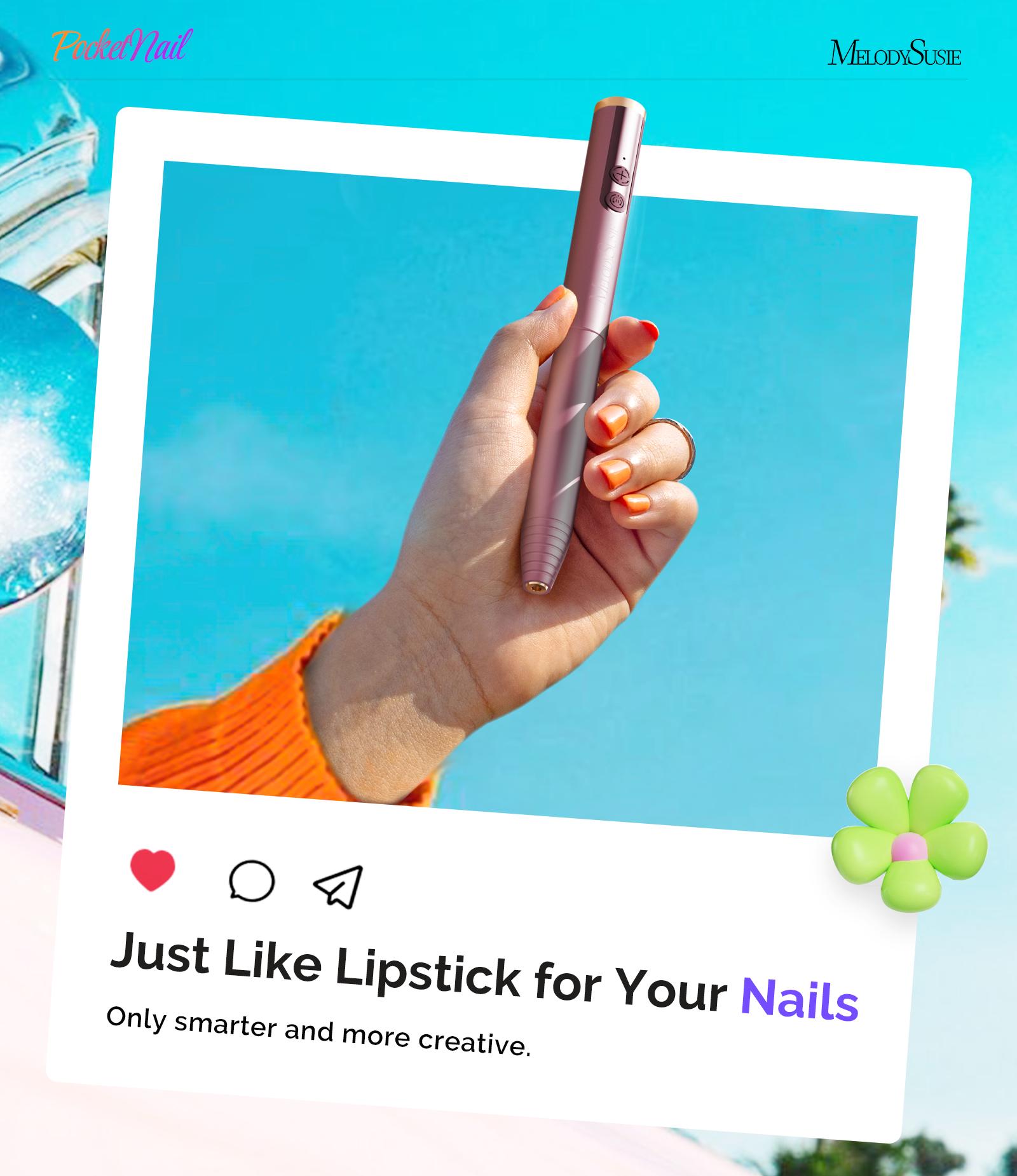 MelodySusie PocketNail PC100GR/PC100G Pen-Shaped Portable Nail Drill 20,000RPM for Beginners MelodySusie PocketNail PC100GR/PC100G Pen-Shaped Portable Nail Drill 20,000RPM for Beginners