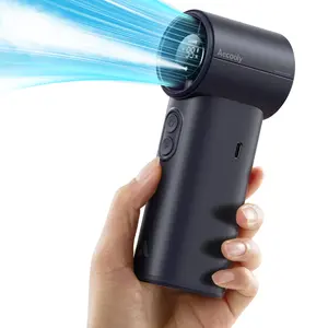 Aecooly-ColdAir 02 Handheld Mist Fan with High-Speed Turbo - Instant 8°C Cooling - 4500mAh Battery (20H MAX), 5 Wind Speeds, Pocket-Sized Portable Fan for Travel, Music Festivals, Camping & Makeup