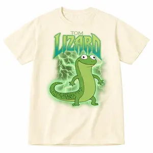 Hoppers Tom Lizard Shirt Tom Lizard Portrait Tee Soft Comfortable Unisex T-Shirt Mabel Tanaka Ellen Bear Made in USA - Casual