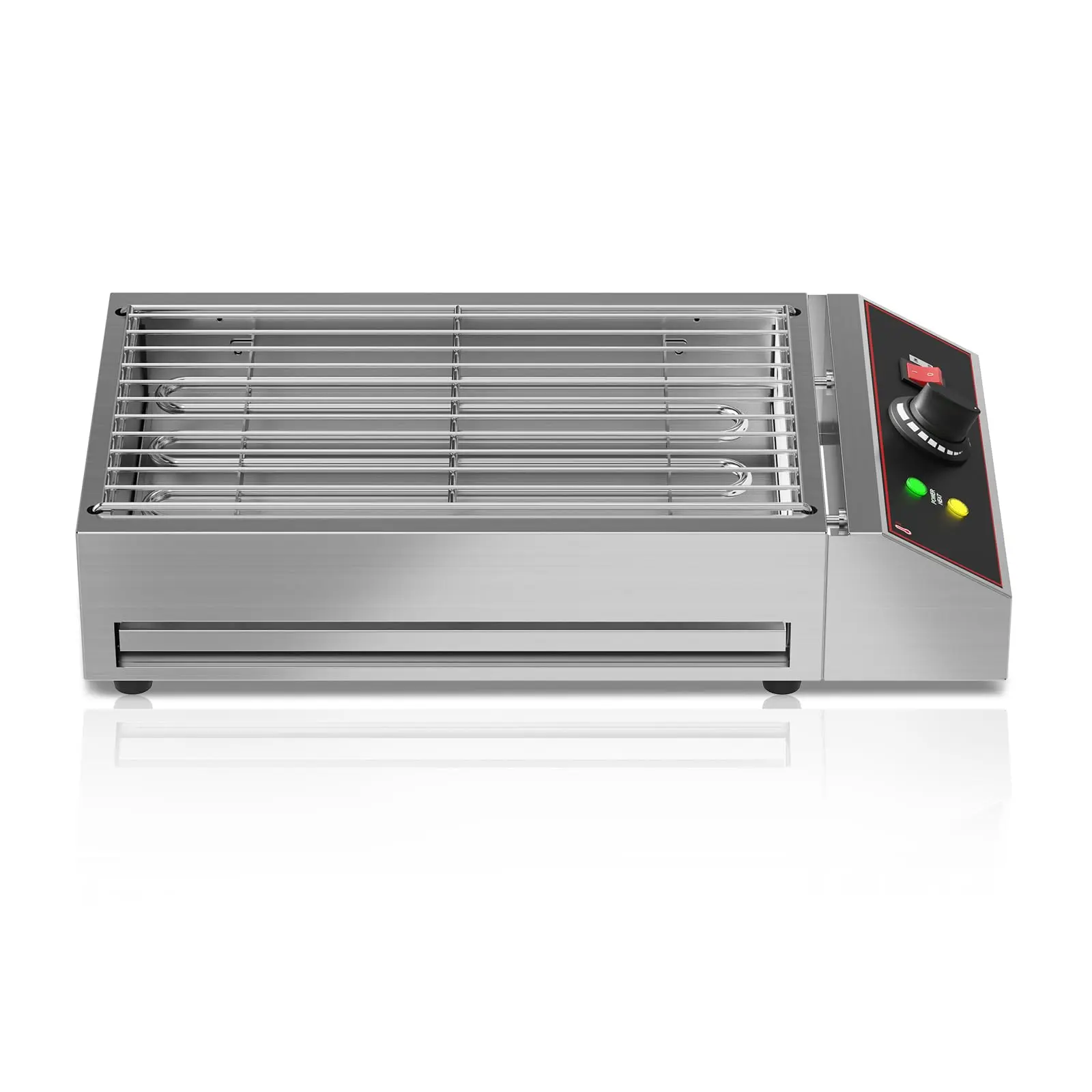 Garvee Electric Barbecue Grill - Smokeless Indoor Outdoor Portable Countertop Grill with Adjustable Temperature 122°F-572°F, Stainless Steel, 1800W for Home, Restaurant, Party, Camping