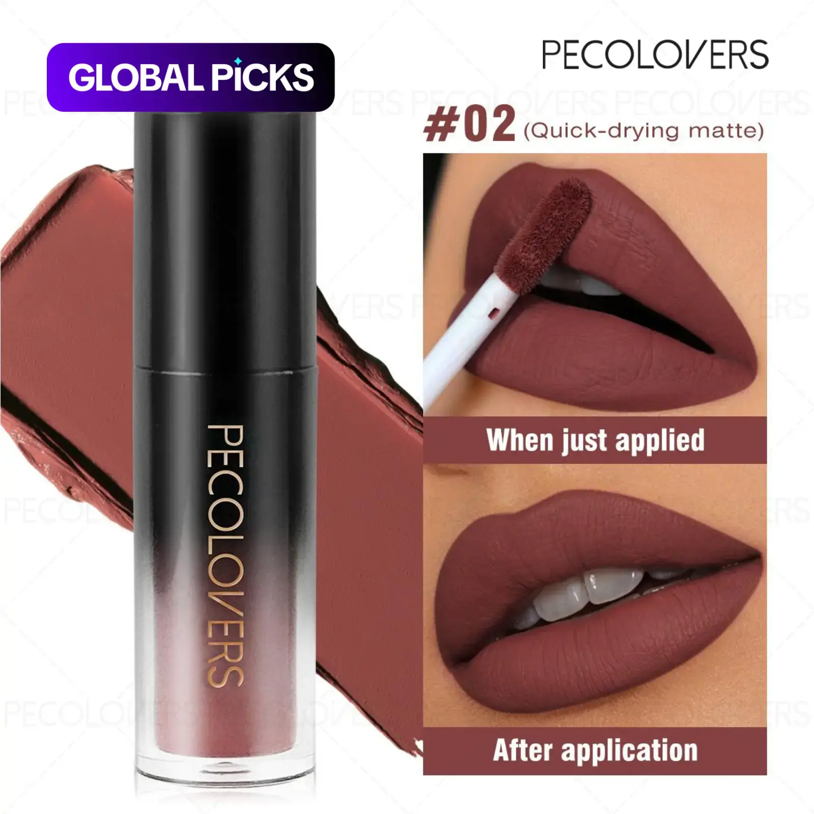 Long-Lasting Matte Lip Cream, Intensely Pigmented Highly Pigmented Velvet Liquid Lipstick, Lipstick Beauty, Lipstick Cosmetic, Transfer-Resistant Lip Color for All Skin Tones #GLOBAL PICKS