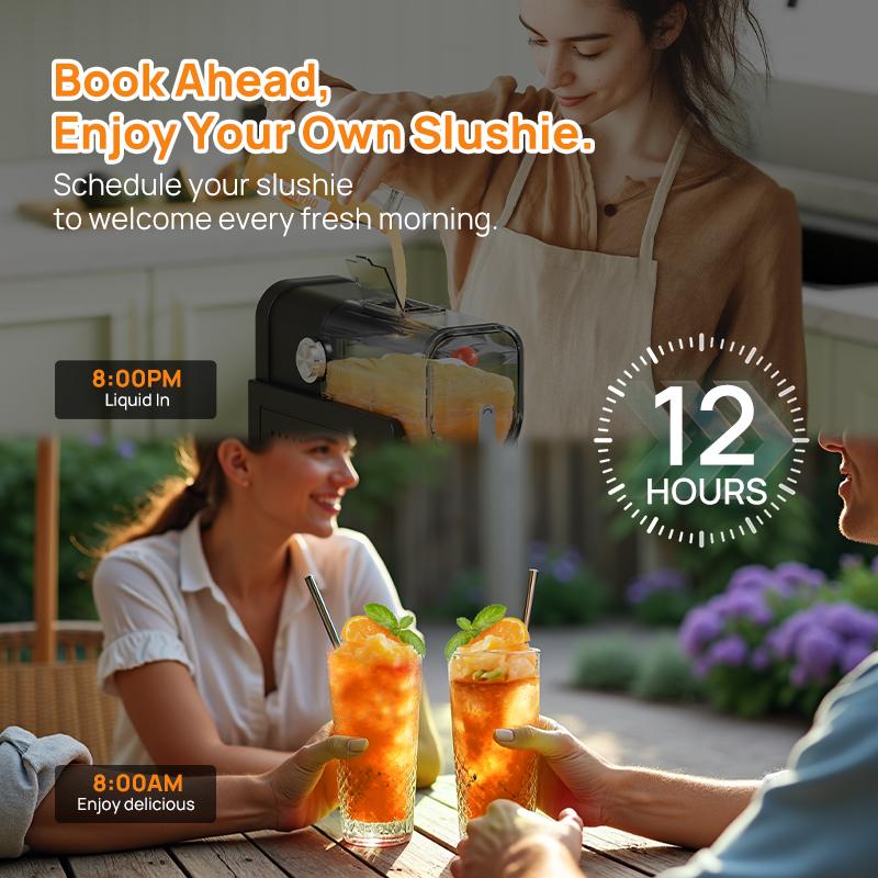 AD03 Professional Slushie Machine, 6 Preset Programs, 88 Ounces Smoothie Maker with Self-Cleaning Function, LED Display, Ice-Free Slush Maker for Milkshakes, Smoothies, Margaritas, Frappes and More#TikTokShopBlackFriday, Blenders, Kitchen Appliances