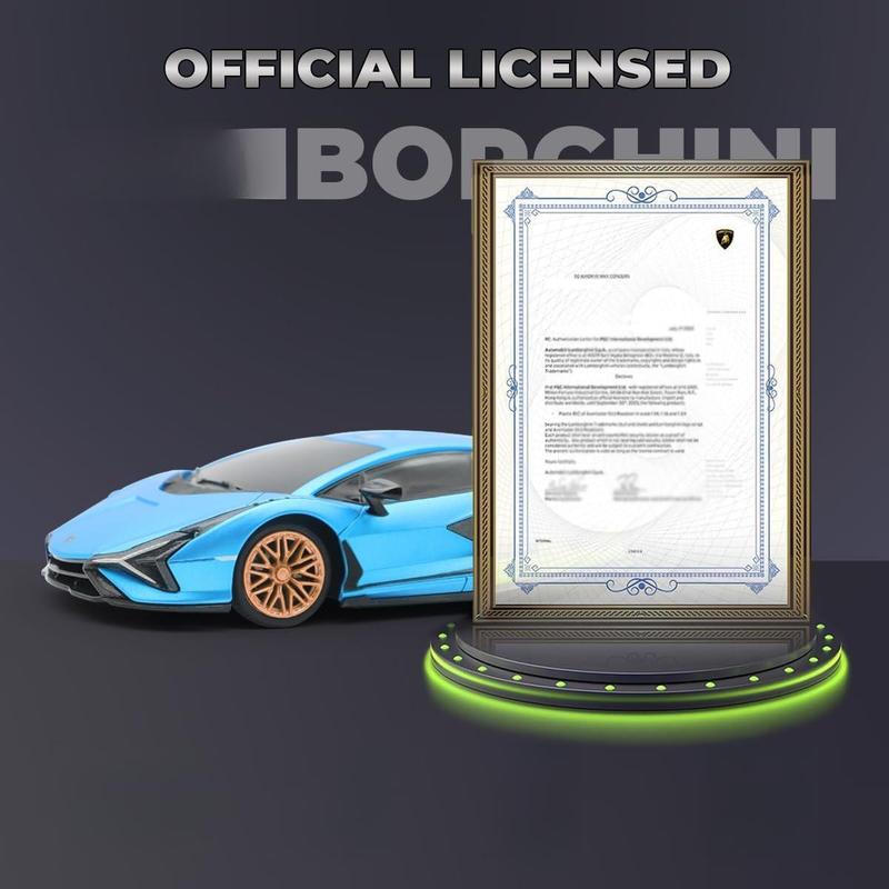 QUN XING Lamborghini Sian FKP 37 1:24 Scale 2.4GHz RC Car Officially Licensed Remote Control Toy for Kids Boys 4-7 Years Birthday Gift