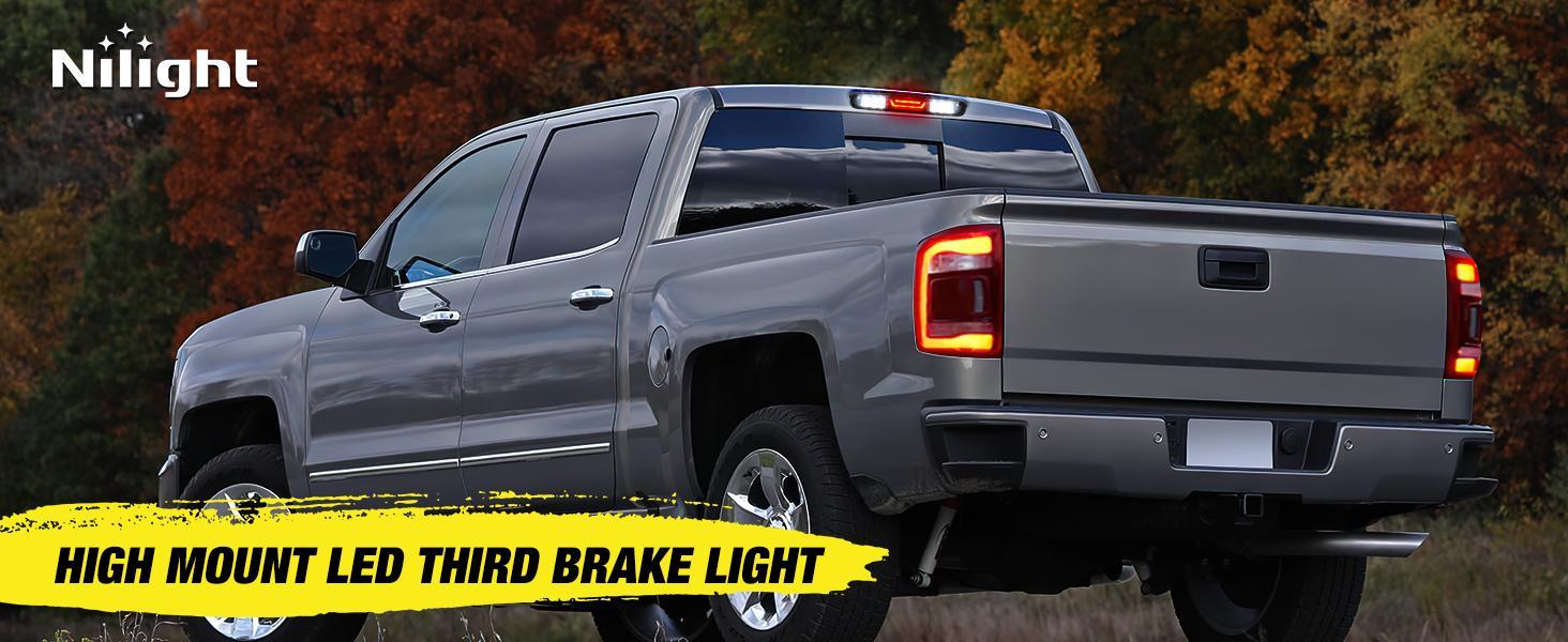 Nilight Third Brake Light High Mount 3rd Stop Reverse Cargo LED Lighting for Chevy Silverado GMC Sierra 1500 2500 3500HD 2007-2013 Pickup Truck Rear Cab Center Tail Lights Nilight Third Brake Light High Mount 3rd Stop Reverse Cargo LED Lighting for Chevy Silverado GMC Sierra 1500 2500 3500HD 2007-2013 Pickup Truck Rear Cab Center Tail Lights