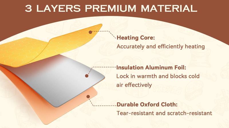 Folding Bread Proofing Box with (50-113°F)  Temp Control & 48H Timer, Proofing Box for Sourdough, Bread Baking, Pizza, Yogurt, Kombucha, Space-Saving & 5-Layer Fabric