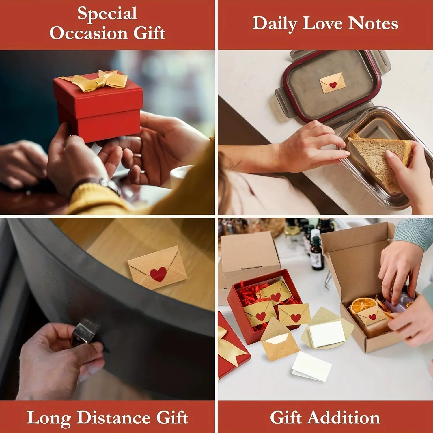 UFS DIY Love Notes Box - Mini Blank Cards for Him, Her, Wife, Husband,30/60 Blank Note Cards And Envelopes,Tiny Valentines Day Card, Cute Birthday, Couple Gifts For Girlfriend Boyfriend