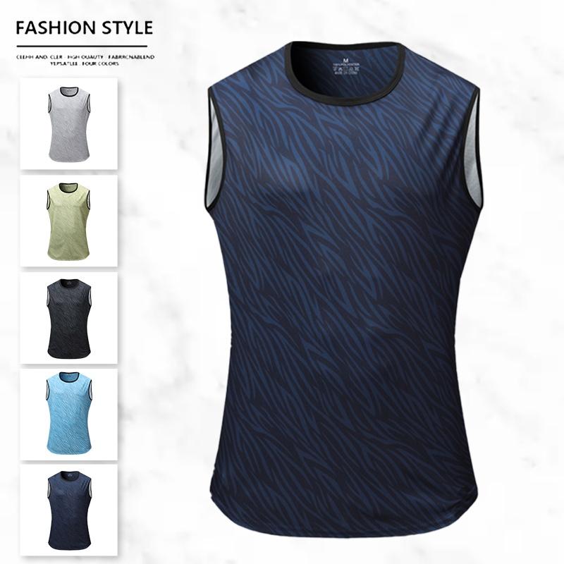Men's Trendy Zebra Print Sleeveless Vest Quick-Dry Breathable Round Neck Design for Summer Cool Outfits Fitness Enthusiasts mens  shapewear  usa