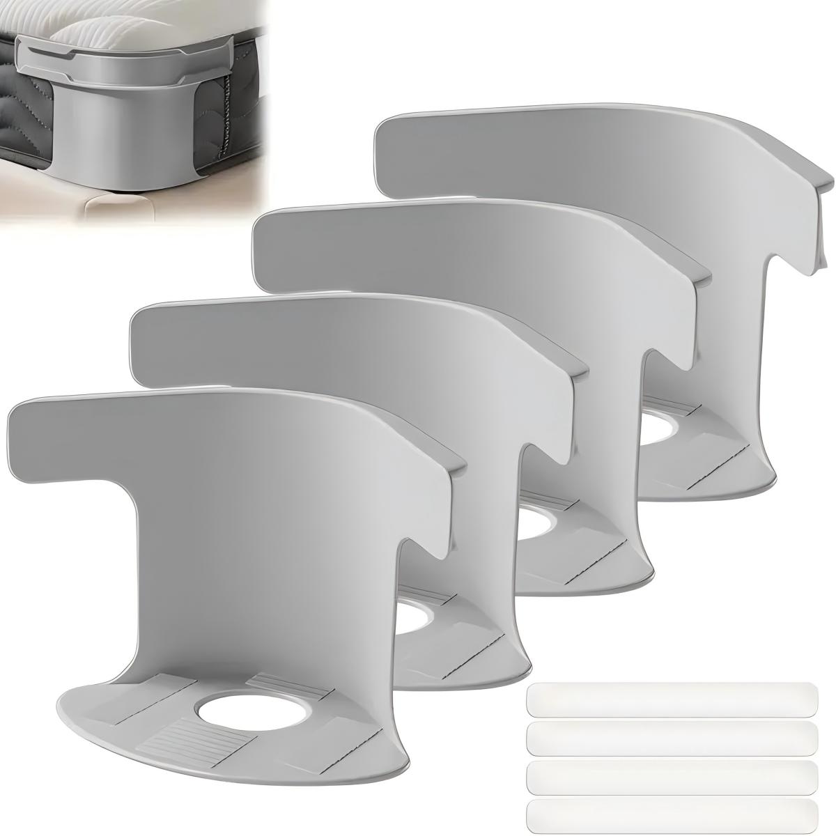 Bed Sheet Holder with Locking Clips, Corner Fitted for Standard Mattress Sizes | Durable Bedding Accessories | Lock Sheet Holders Keep Sheets Tight | Heavy Duty Bed Sheet Corner Fixing Device | New Year's gift, Valentine's Day gift