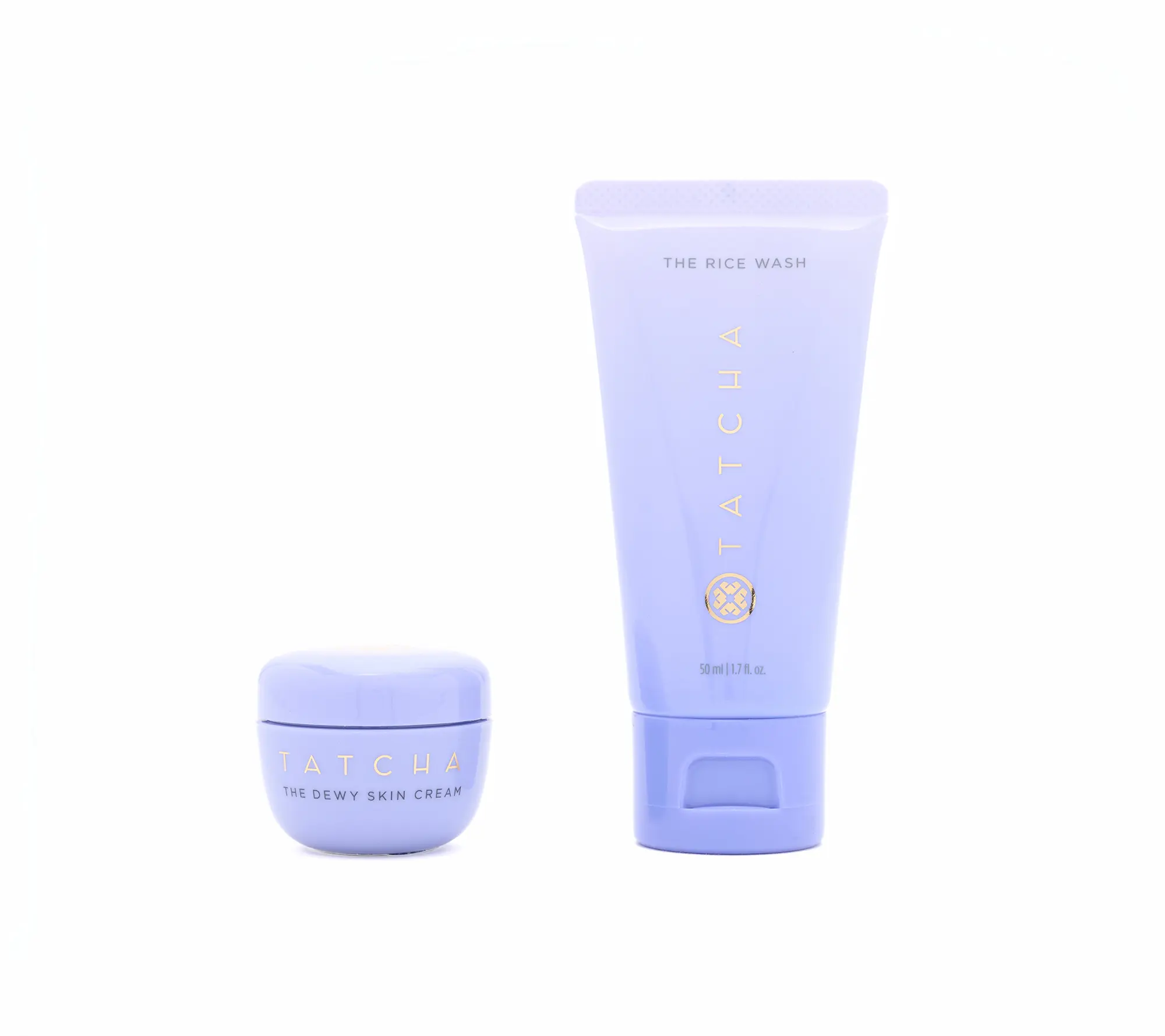 TATCHA Choice of Dewy Skin Cream and Travel Size Rice Wash