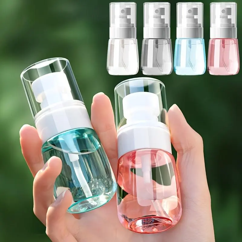 Portable Refillable Spray Bottle, Clear Travel Spray Bottle, Reusable Spray Bottle for Cosmetic, Skin Care, Perfume, Cosmetics Accessories, Cosmetic Tools, Makeup Tool, Makeup Container Set, Refillable Travel Bottles