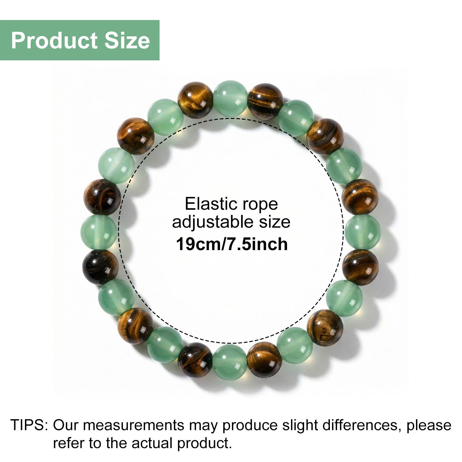 SGGUI Money Bracelet With Green Aventurine Stone Tiger Eye Stone - Lucky Bracelet - Attracting Wealth, Abundance,8MM Beaded Jewelry for Wealth, Protection, and Good Luck, Healing Energy Bracelet, Calming Gift for Mom or Friend SGGUI Money Bracelet With Green Aventurine Stone Tiger Eye Stone - Lucky Bracelet - Attracting Wealth, Abundance,8MM Beaded Jewelry for Wealth, Protection, and Good Luck, Healing Energy Bracelet, Calming Gift for Mom or Friend