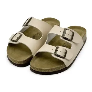 Kids Slides Sandals With Double Adjustable Buckle Walking Shoes Footwear For Girls Boys