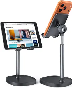 Adjustable Desk Phone Stand – Ergonomic Mobile Holder for iPhone, iPad, Switch & OtterBox Cases | Office, Gaming, Recording Essentials Cellphone Smartphone Mount